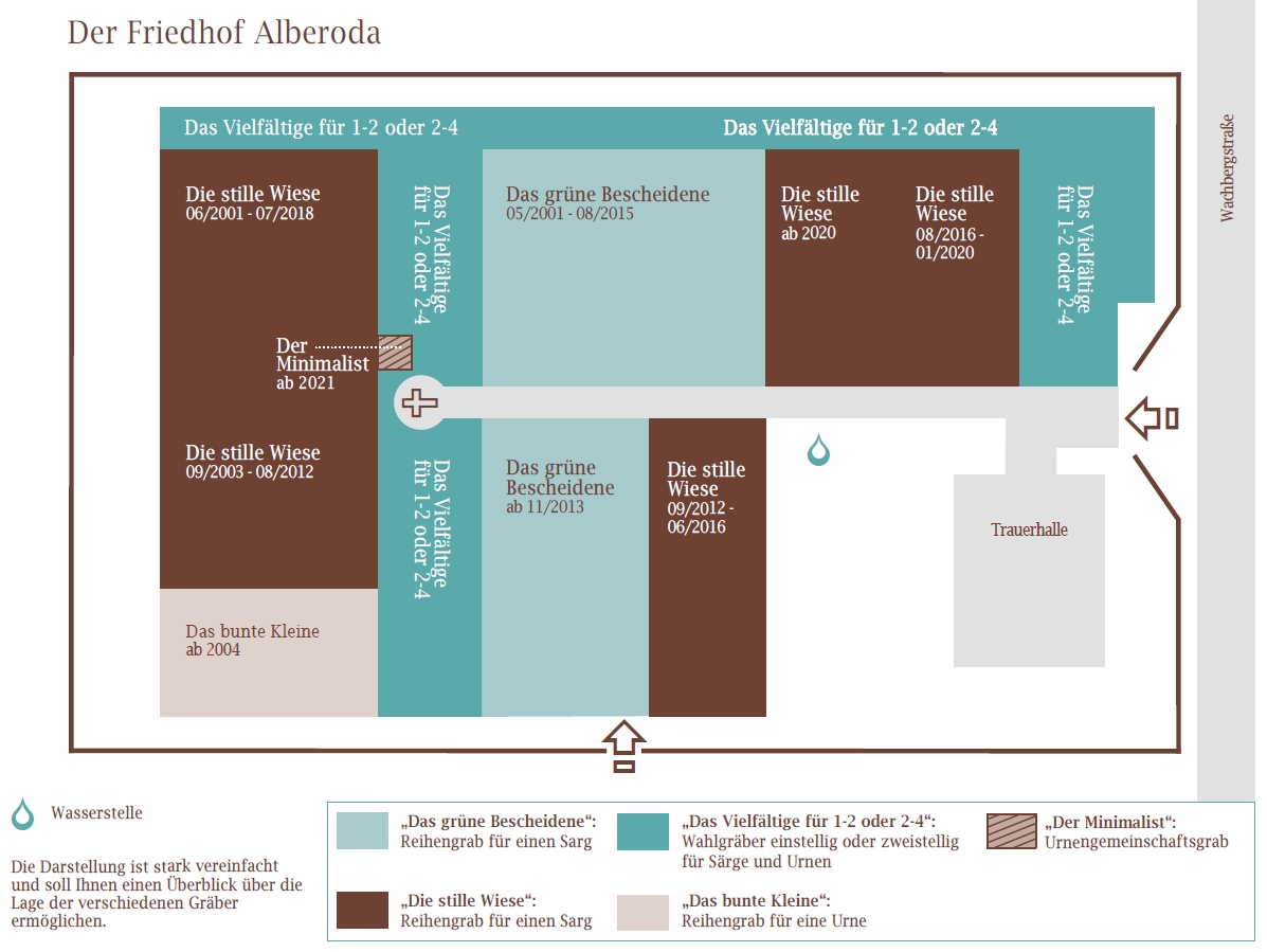 Lageplan Friedhof Alberoda